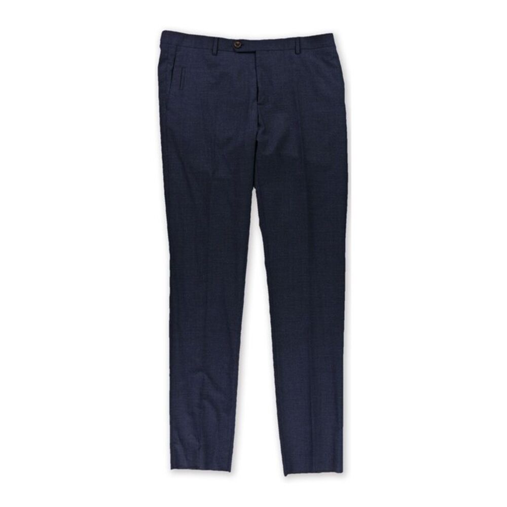 Eleventy Mens Houndsooth Straight Leg Dress Pant Slacks, NWT